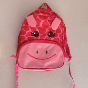Gymboree Pink Giraffe backpack & lunch bag set
